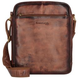 Greenland Mascu & Line Umhängetasche Accessoire-Trend für Herbst & Winter 2024 1 ct Braun Herren