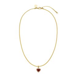 Purelei Sleeky Red Heart Kette 100% Edelstahl Ketten 1 ct Hellbraun