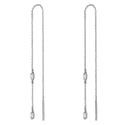 Glanzstücke München Ohrhänger aus Sterling Silber in gelbgold mit Zirkonia Ohrringe 1 ct Damen