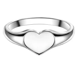 Glanzstücke München Ring Herz Sterling Silber in Silber Ringe 1 ct Damen