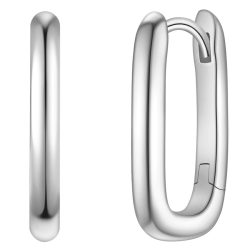 Glanzstücke München Creolen aus Sterling Silber in silber Ohrringe 1 ct Damen