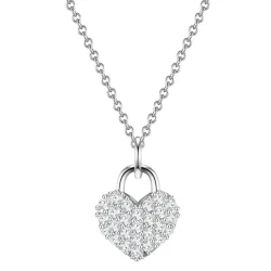 Glanzstücke München - Halskette Herz, 40cm, Silber