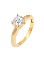 Elli Solitär Klassisch Zirkonia 925 Sterling Silber Ringe 1 ct Damen