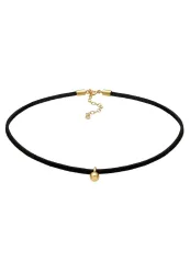 Elli Choker Velour Kugel Geo Basic 925 Sterling Silber Ketten 1 ct Damen