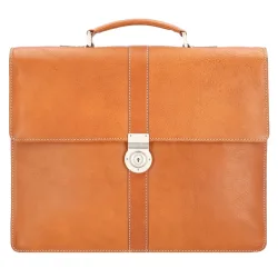 Leonhard Heyden Bergamo Aktentasche Leder 40 cm Laptopfach Laptoptaschen 1 ct Braun Herren