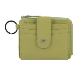 Braun Büffel Joy Kreditkartenetui RFID Schutz Leder 11 cm Make-up Organizer 1 ct lemongrass