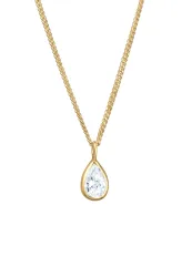 Elli Zirkonia Tropfen 925 Sterling Silber Ketten 1 ct Damen
