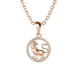 MYC-Paris Halskette und Anhänger mit Sternzeichen Löwe Ketten 1 ct Damen