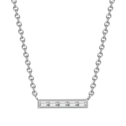 Glanzstücke München Halskette Sterling Silber Zirkonia in Silber Ketten 1 ct Damen