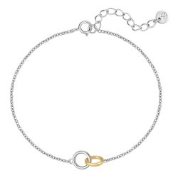 Glanzstücke München Armband aus Sterling Silber in silber/gelbgold Armbänder & Armreife 1 ct Damen