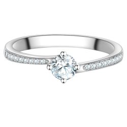 Trilani Ring aus Sterling Silber in silber mit Zirkonia Ringe 1 ct Damen