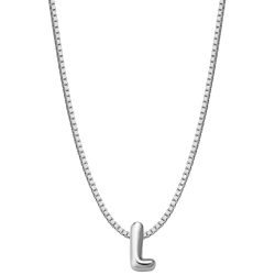 Glanzstücke München Halskette Buchstabe L aus Sterling Silber in silber Ketten 1 ct Damen