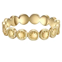 Glanzstücke München Ring Sonne Sterling Silber in Gelbgold Ringe 1 ct Damen