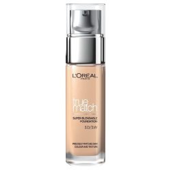 L'OREAL - True Match Foundation, 30 ml, .D/.W Warm Light Medium