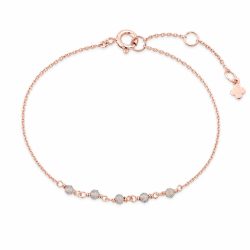 Maja Emulto Armband - Labradorit facettiert 925 Silber rosegold - MEB-1838-L