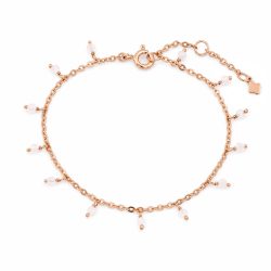 Maja Emulto Armband - Mondstein 925 Silber rosegold - MEB-2183-MR