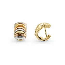 ELLA Juwelen Creolen - ELLA Juwelen Creolen 585 Gold Tricolor - NPU/CO29