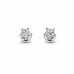 ELLA Juwelen Ohrstecker - ELLA Juwelen Ohrstecker 585 Gold weiß Zirkonia Stern - NPU/OS24