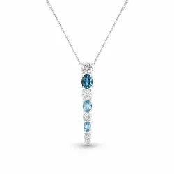 ELLA Juwelen Collier - ELLA Juwelen Collier 585 Gold Blau mit Brillant - A2219