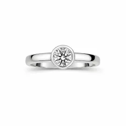 ELLA Juwelen Ring - ELLA Juwelen Ring Weißgold 585 mit Zirkonia - RG131