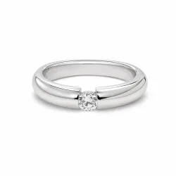 Capolavoro Ring - Capolavoro Ring 750 Gold weiß mit Diamant - RI8B02344.0.33TWSI
