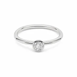 Capolavoro Ring - Capolavoro Ring 750 Gold weiß mit Brillant - RI8B05030.0.10TW/VS