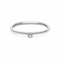 Capolavoro Ring - Capolavoro Ring 750 Gold Weiß mit Brillant - RI8B05060.0.05TW/VS