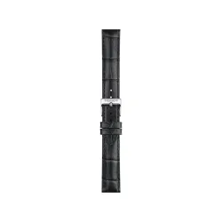 Tissot Uhrband - ORIGINAL TISSOT LEDERARMBAND SILBERGRAU BANDANSTOSS 16 MM - T852047924