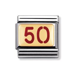 Nomination Classic - WRITINGS LIFE Edelstahl, Email und 18K-Gold (50)