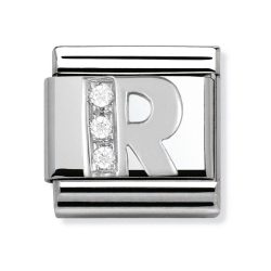 Nomination Classic - SilverShine Buchstabe R mit Zirkonia - 330301/18