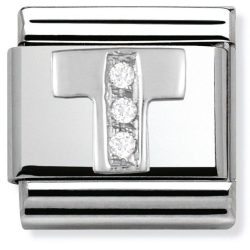 Nomination Classic - SilverShine Buchstabe T mit Zirkonia - 330301/20