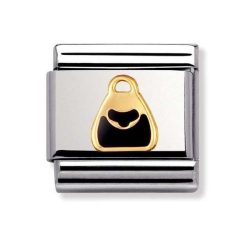 Nomination Classic - DAILY LIFE Edelstahl, Email und 18K-Gold (Tasche SCHWARZ)