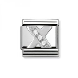 Nomination Classic - SilverShine Buchstabe X mit Zirkonia - 330301/24
