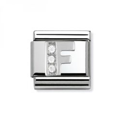 Nomination Classic - SilverShine Buchstabe F mit Zirkonia - 330301/06