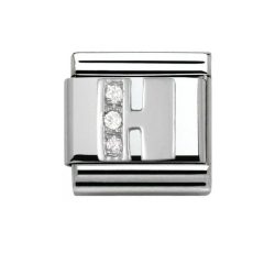 Nomination Classic - SilverShine Buchstabe H mit Zirkonia - 330301/08