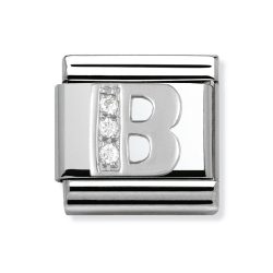 Nomination Classic - SilverShine Buchstabe B mit Zirkonia - 330301/02