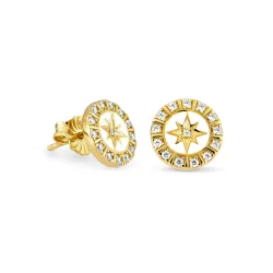 Maja Emulto Ohrstecker - Starshine White - EL00112.ER.YG.W