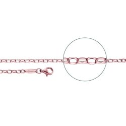 Der Kettenmacher Halskette - Ankerkette Oval Rotvergoldet - A1R