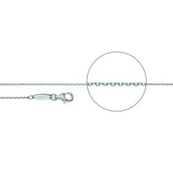 Der Kettenmacher Halskette - Ankerkette Diamantiert Silber - A3S