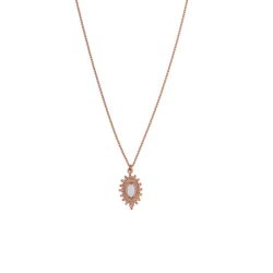 Alisia Halskette - AL1386-Rosato-Calcedonio