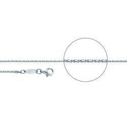 Der Kettenmacher Halskette - Koreanerkette Diamantiert Silber - C1S
