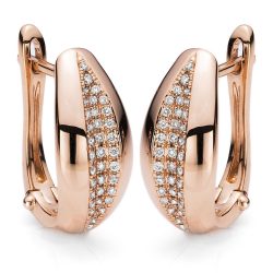 DiamondGroup Creolen - Brillant Rosegold 585 - c98-10191