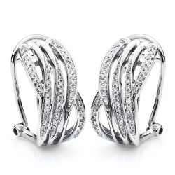 DiamondGroup Creolen - Brillant Weißgold 585 - c98-10200