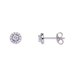Stardiamant Ohrstecker - Brillant Weißgold 585 - D2134W
