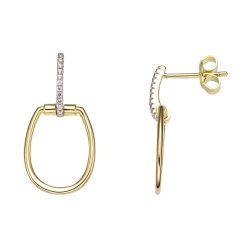 Stardiamant Ohrstecker - Brillant Gelbgold 585 - D2231G