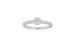 Stardiamant Ring - Diamant Weißgold 585 - D6450/W