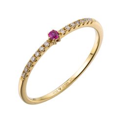 Stardiamant Ring - Brillant Gelbgold 585 - D6485G