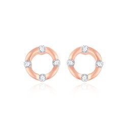 Best of Diamonds Ohrstecker - BRILLANT ROSEGOLD 585 - E214RG