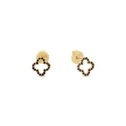 Maja Emulto Ohrstecker - Sparkle Clover - EL0009.ER.YG.CZB