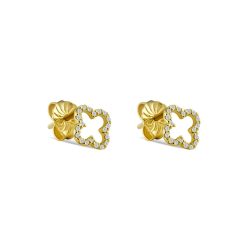 Maja Emulto Ohrstecker - Sparkle Clover - EL0009.ER.YG
